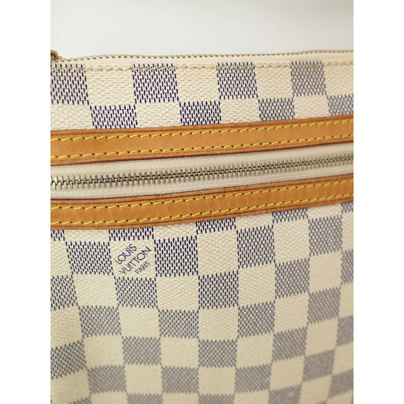 Louis Vuitton Damier Azur Pochette Bosphore Shoulder Bag White - Picture 7 of 9